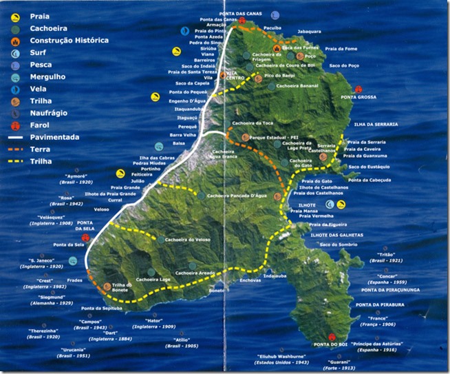 Mapa de Ilhabela